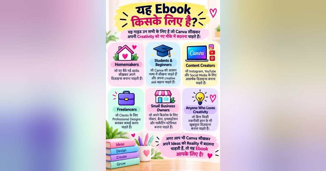 Create It With Canva | शुरुआती लोगों के लिए आसान हिंदी गाइड, image 2