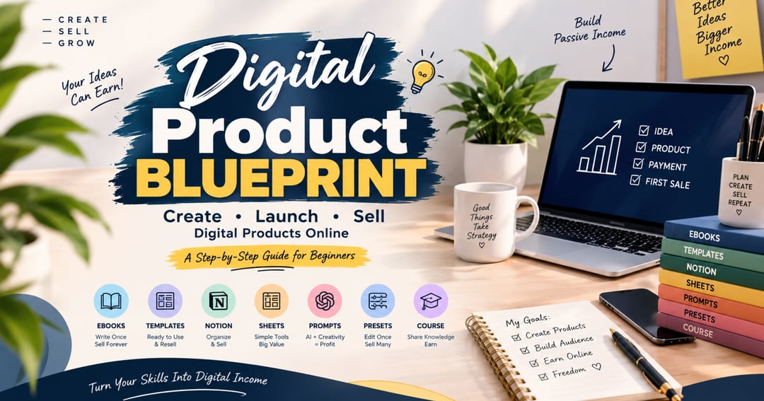 Digital Products Blueprint ( E-book Sell Trick ) 🚀