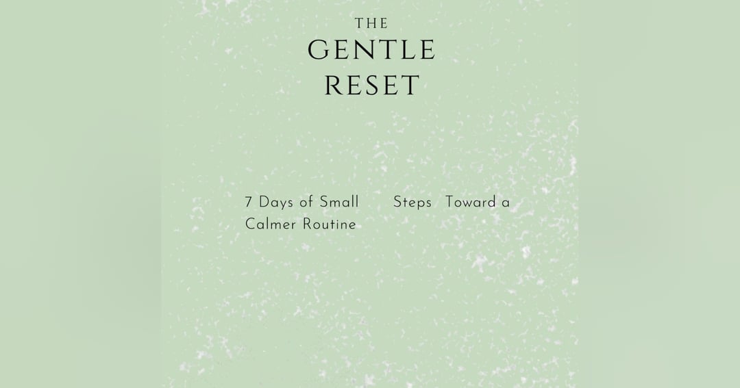 The Gentle Reset — 7-Day Self-Care Planner, image 2