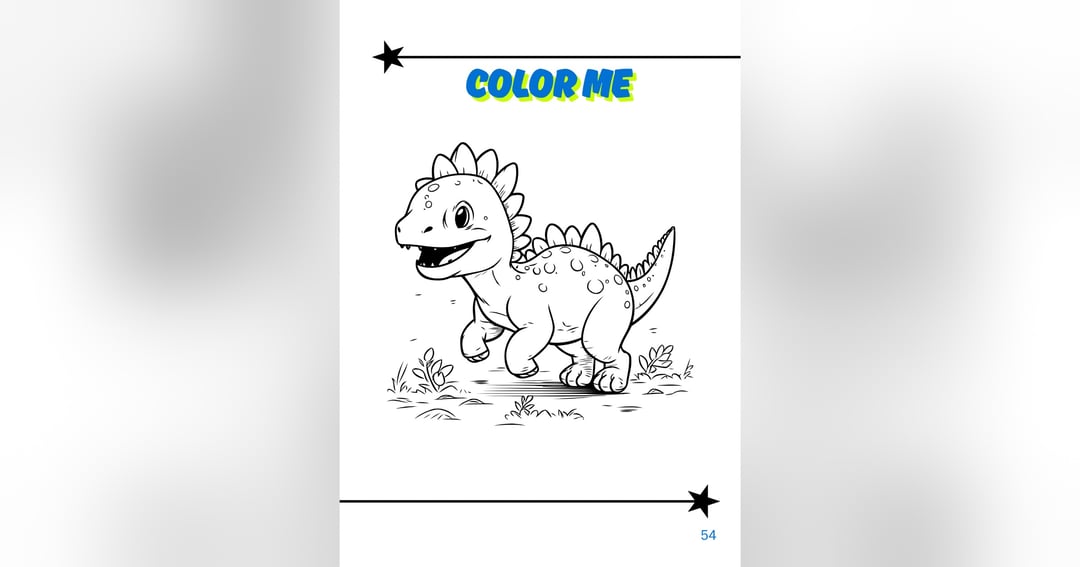 Dinosaur Coloring book, image 3
