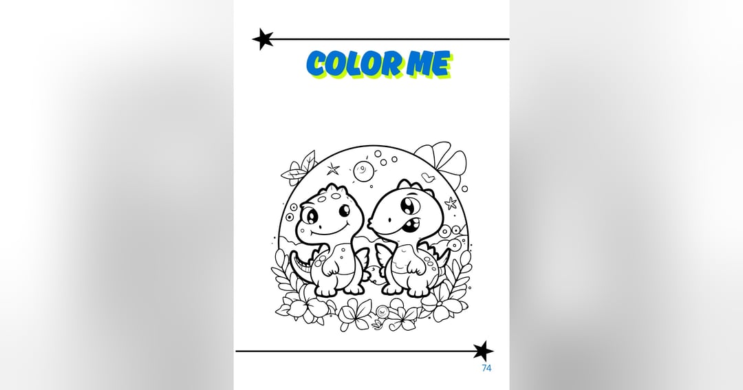 Dinosaur Coloring book, image 4