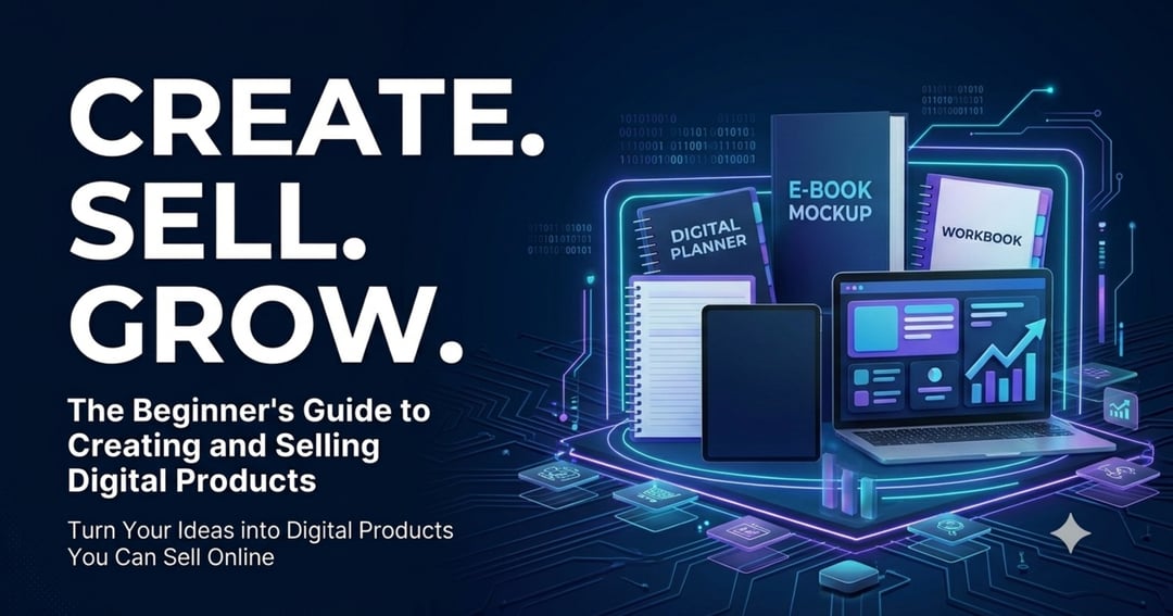 Create, Sell, and Grow with Digital Products  Turn your knowledge, skills, and ideas into digital products you can sell online.