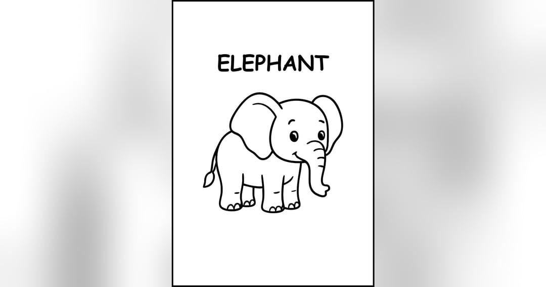 Animals colouring book, image 5