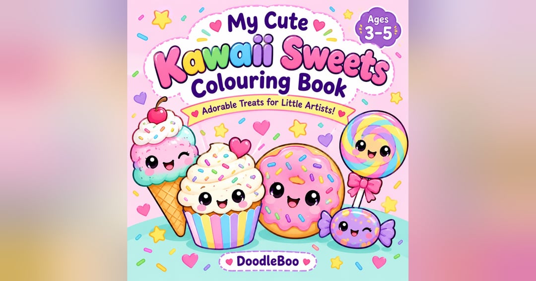 My Cute Kawaii Sweets Coloring Book