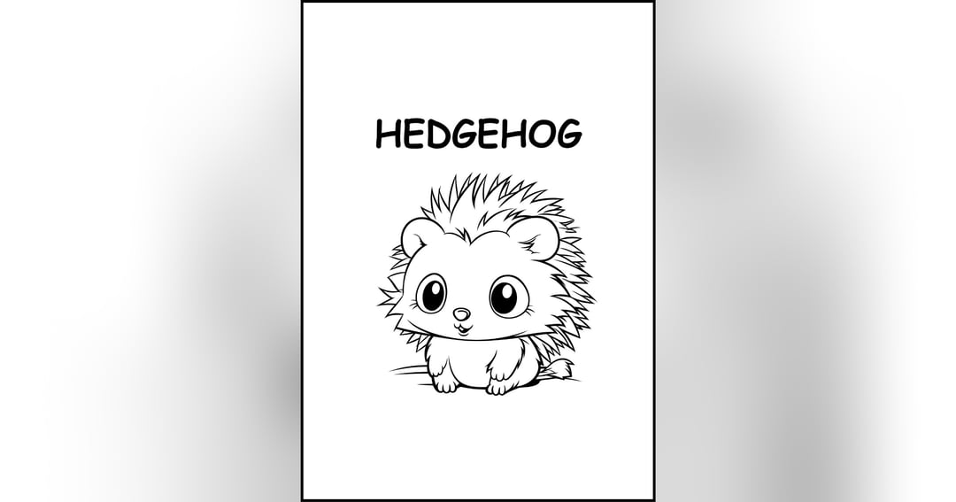 Animals colouring book, image 3