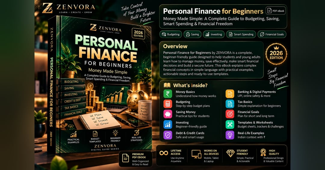 Personal Finance for Beginners – Money Made Simple: Budgeting, Saving & Smart Spending | ZENVORA, image 2