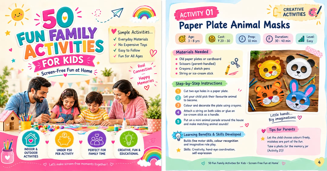 50 Fun Family Activities for Kids | Screen-Free Fun at Home, image 2