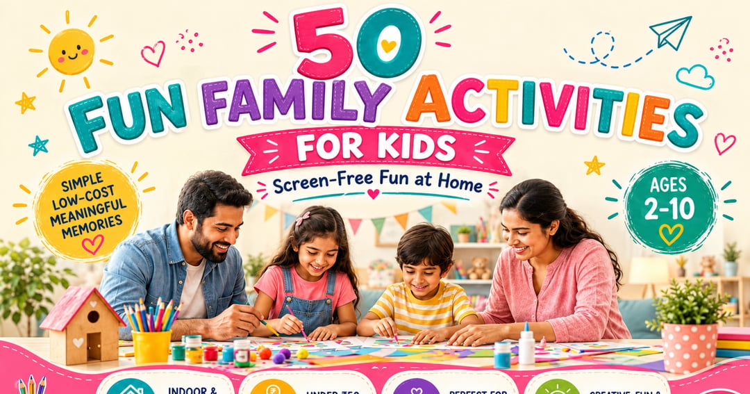 50 Fun Family Activities for Kids | Screen-Free Fun at Home