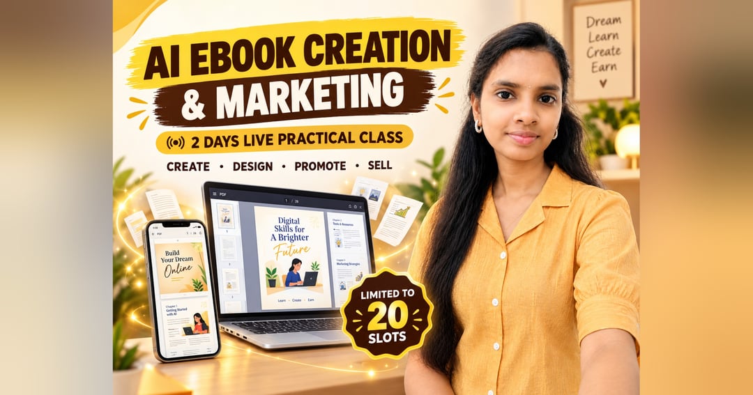 AI Ebook Creation & Marketing – 2 Days Live Practical Class, image 2