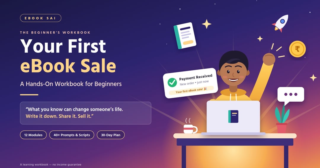 Your First eBook Sale: A Hands-On Workbook for Beginners