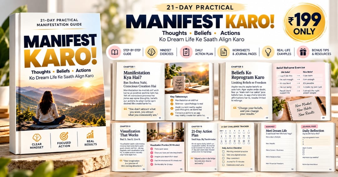 MANIFEST KARO! – 21-Day Practical Manifestation Blueprint, image 2