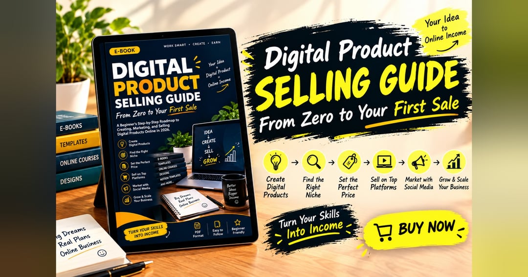 Digital Product Selling Guide: From Zero to Your First Sale (2026)