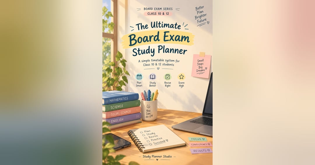The Ultimate Class 10 & 12 Board Exam Study Planner | Printable PDF, image 2