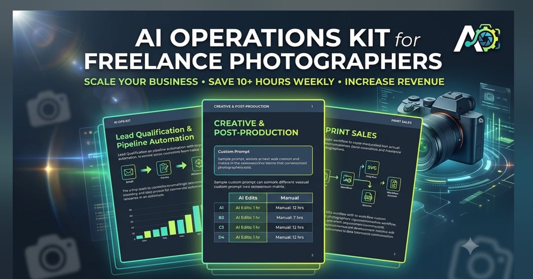 AI FREELANCER PHOTOGRAPHER KIT