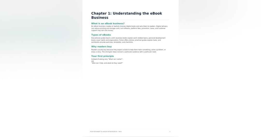 From Beginner to eBook Entrepreneur, image 3