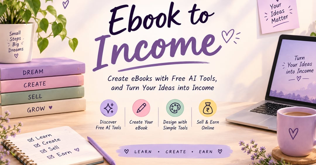 Create Your First eBook Using Free AI Tools – A Beginner’s Guide to Creating & Selling Digital eBooks