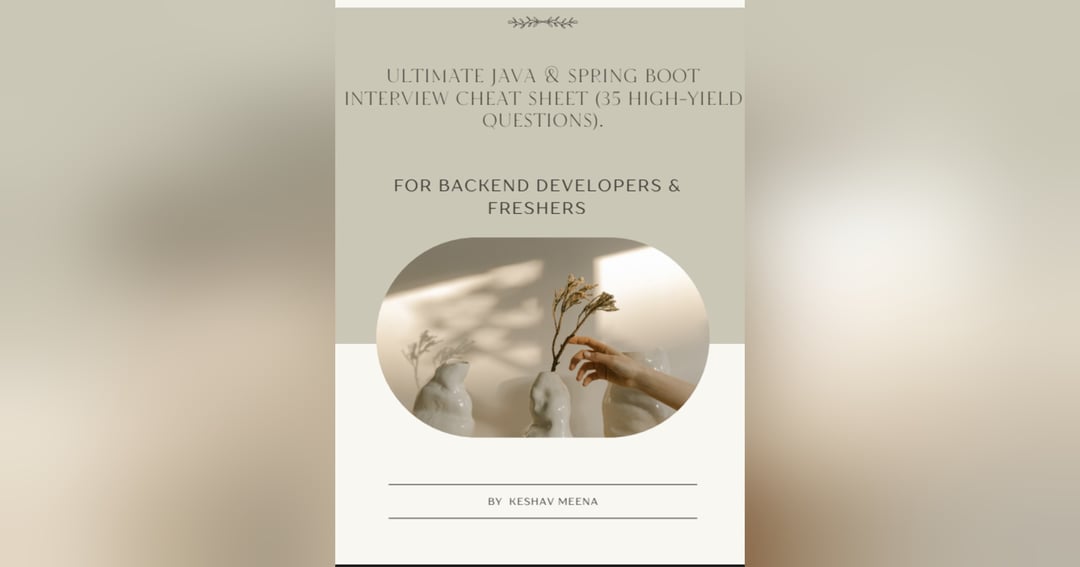 35 Java & Spring Boot Interview Questions & Answers
