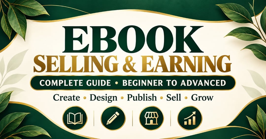 Ebook Selling & Earning  Complete Guide: Beginner to Advanced