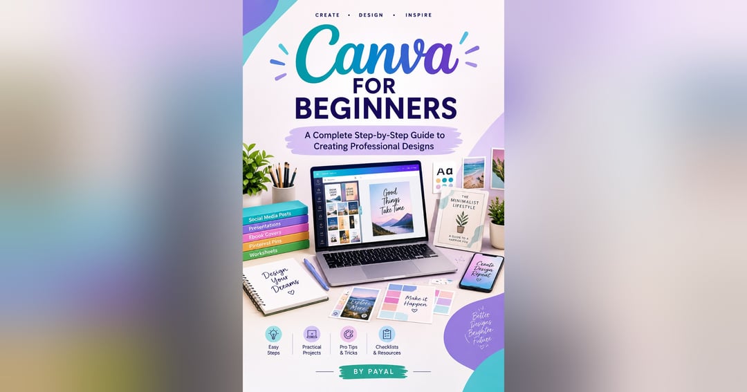 Canva seekhe e book bnaye.. CANVA FOR BEGINNERS