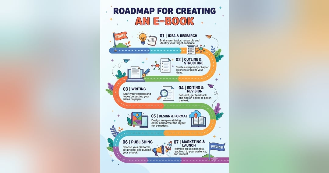 The Complete Ebook Roadmap: From Your First Idea to Publishing, Marketing & Sales