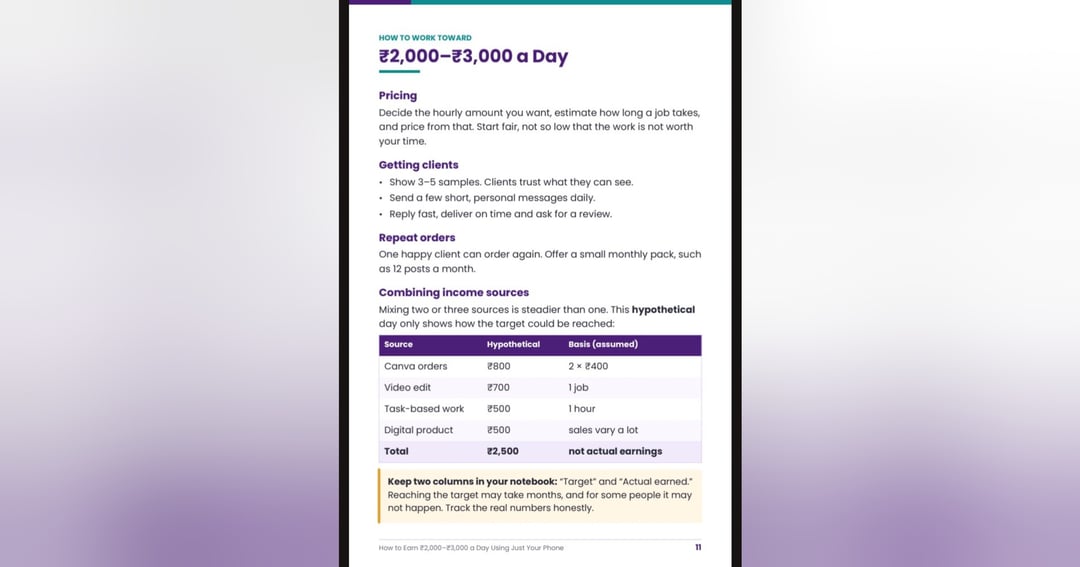How to Earn ₹2,000–₹3,000 with Your Phone — A Beginner’s Step-by-Step Guide, image 2