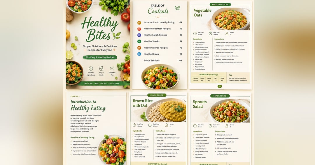 Healthy food recipes