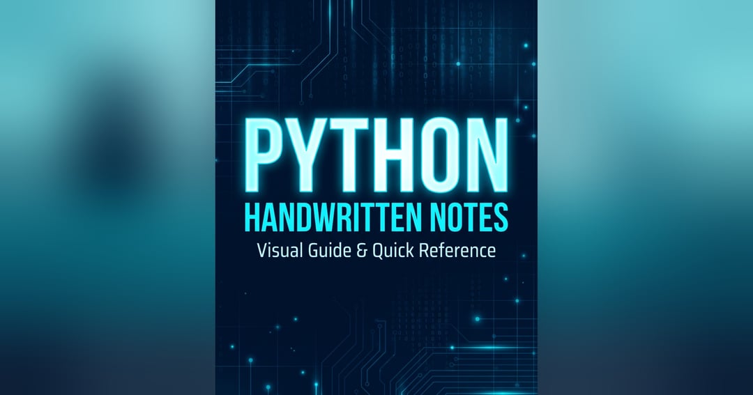 Python Basics β Beginner's Handwritten Notes | Learn Python from Scratch, image 3