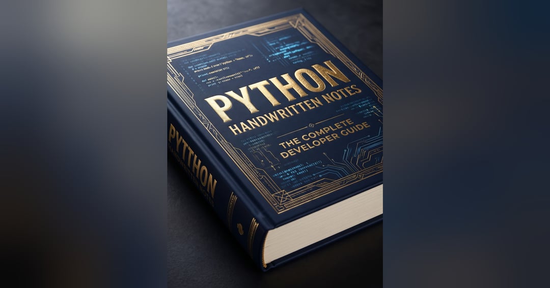 Python Basics β Beginner's Handwritten Notes | Learn Python from Scratch