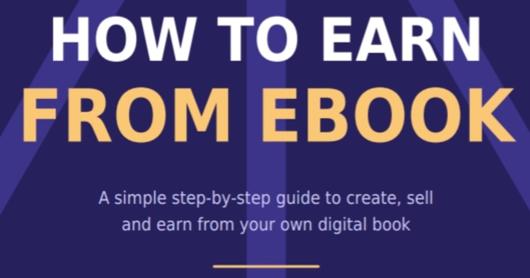 How to earn from Ebook
