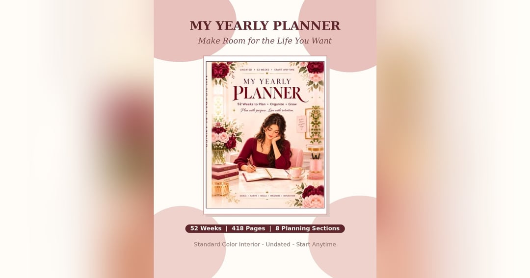 MY UNDATED YEARLY PLANNERđź“–, image 2