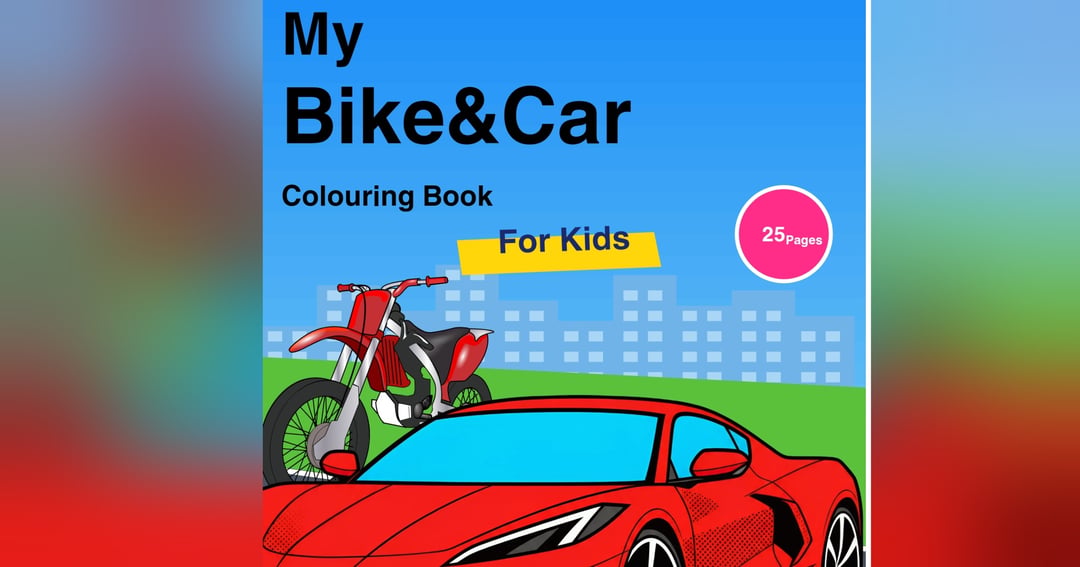 My Bike & Car Colouring Book, image 2
