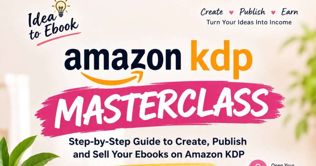 Amazon KDP Masterclass: Idea to Ebook – Complete Self-Publishing Guide