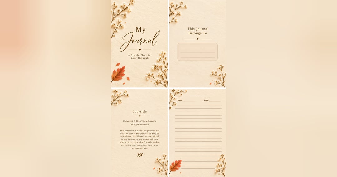 Autumn Botanical Journal – 100 Pages, image 4