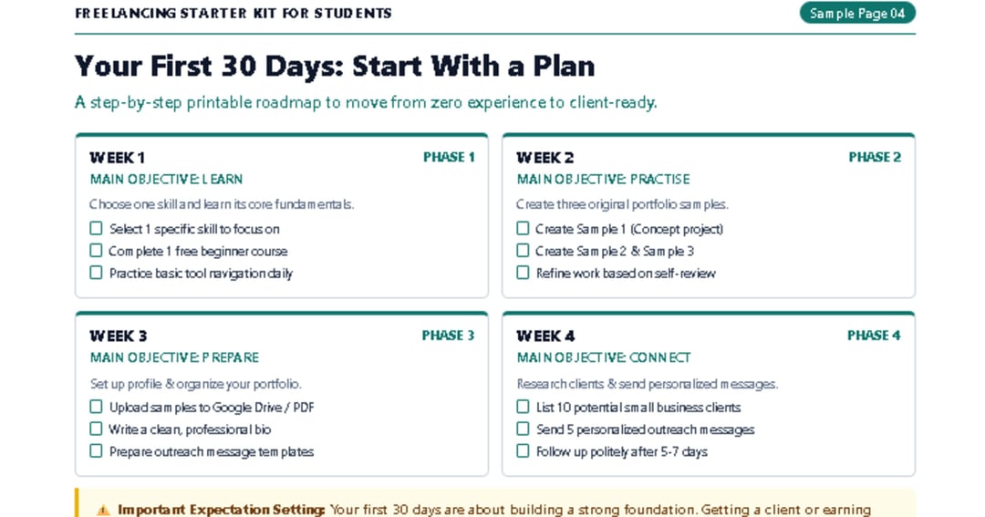 Freelancing Starter Kit  for Students : A Beginner's Guide to Finding Your First Client 💸, image 5