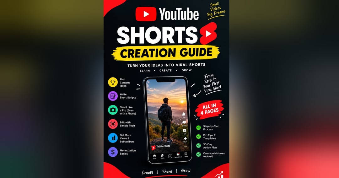 YouTube Shorts Creation Guide 📱 | Beginner to Pro | Grow Views & Subscribers
