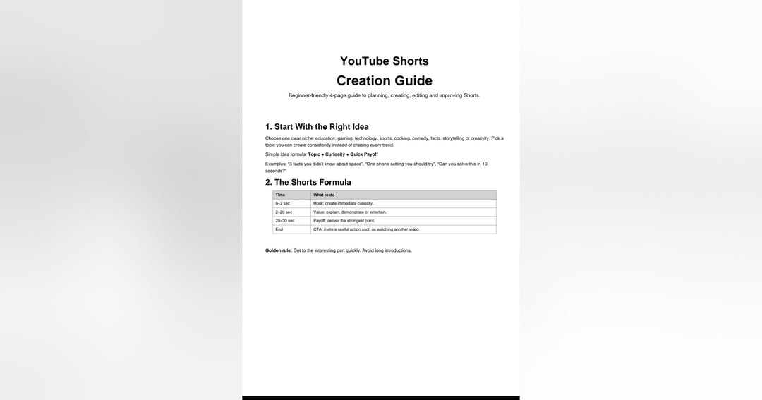 YouTube Shorts Creation Guide 📱 | Beginner to Pro | Grow Views & Subscribers, image 2