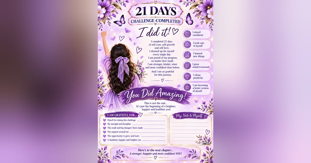 21-Day Lifestyle Transformation Journal, image 3