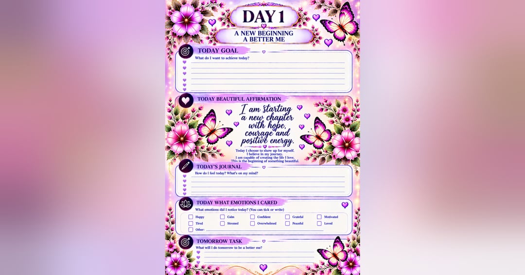 21-Day Lifestyle Transformation Journal, image 2