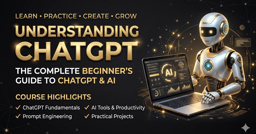 🚀 UNDERSTANDING CHATGPT  The Complete Beginner’s Guide to AI, Smart Prompts & Productivity  Learn ChatGPT from Zero to Confident User — No Technical Skills Required!, image 2