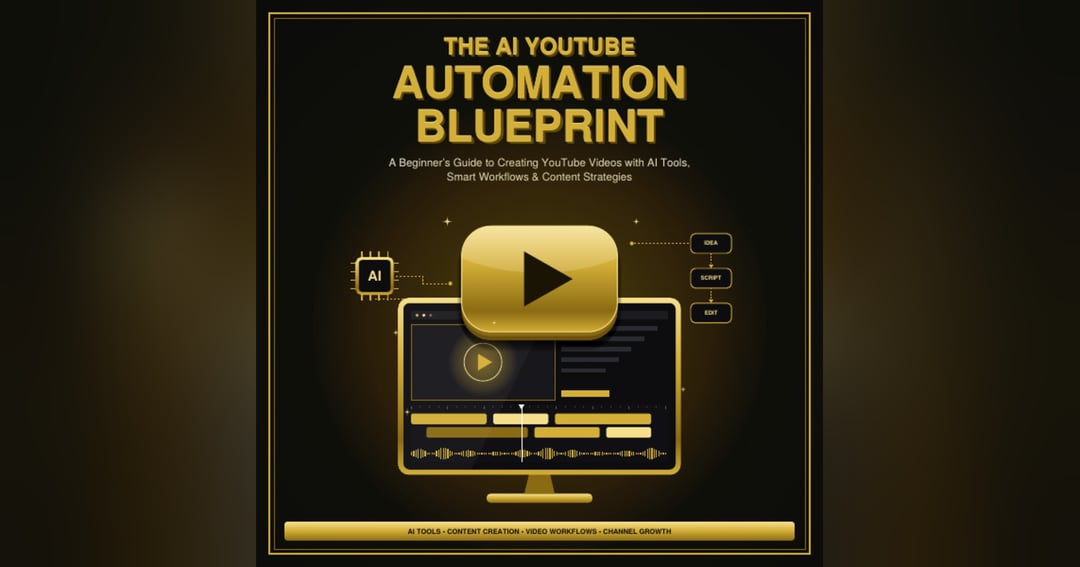 THE AI YOUTUBE AUTOMATION BLUEPRINT  Create Videos Smarter. Automate Your Workflow. Build Your YouTube Channel.  A Beginner's Guide to AI Tools, Faceless Videos, Content Creation & YouTube Growth  🤖 Learn AI Tools • 🎬 Create Videos • 📈 Grow Your Channe, image 2