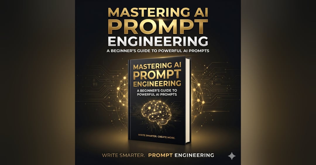 MASTERING AI PROMPT ENGINEERING  The Ultimate Beginner's Guide to Writing Powerful AI Prompts  Learn to Write Better Prompts. Get Better AI Results.  Discover how to communicate with AI tools, write effective prompts, save time, boost productivity, and un