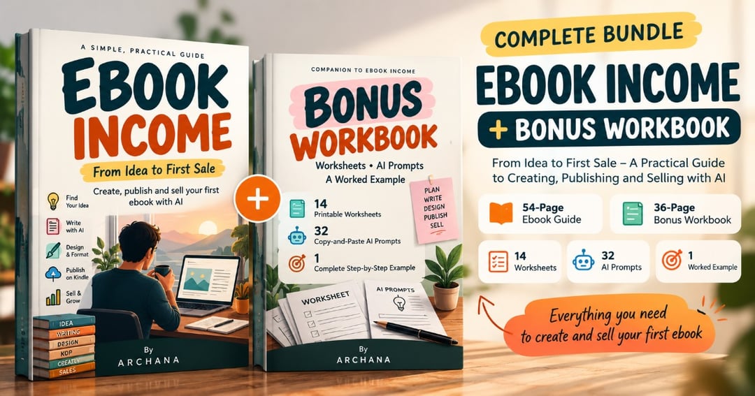 Ebook Income + Practical Bonus Workbook (Free)