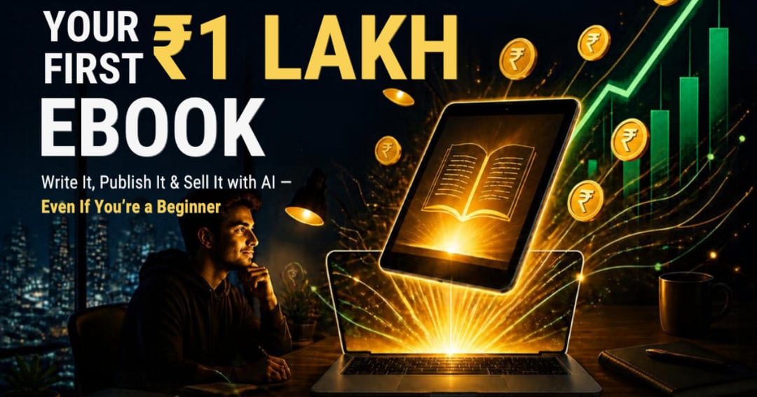 Your First Profitable Ebook: Write It, Publish It and Sell It with AI, Even If You’re a Beginner