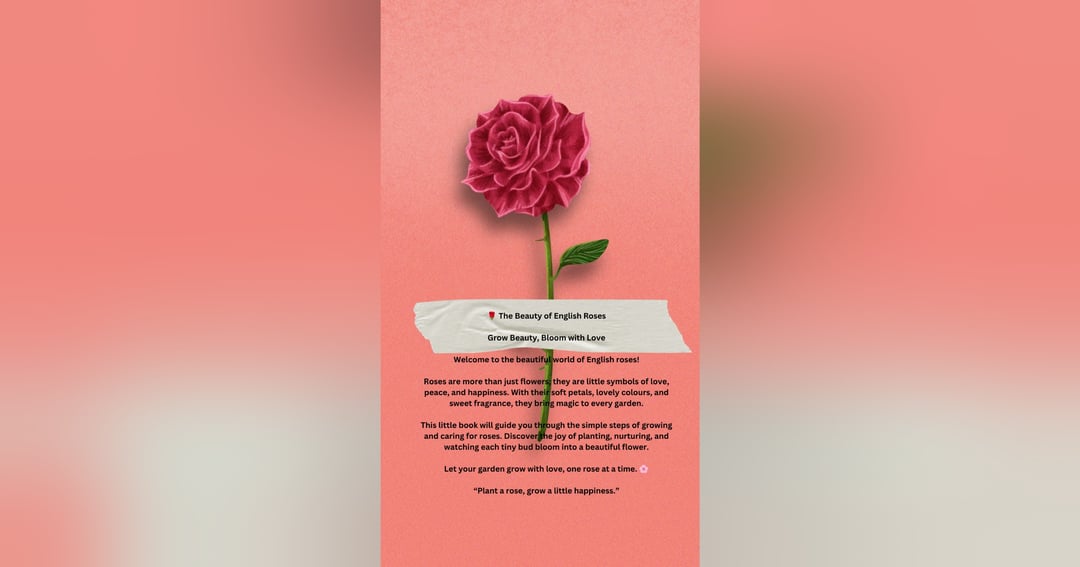 Grow beauty, bloom with love 🌹