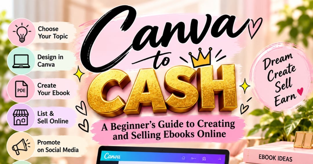 Canva to Cash: A Beginner’s Guide to Creating and Selling Ebooks Online