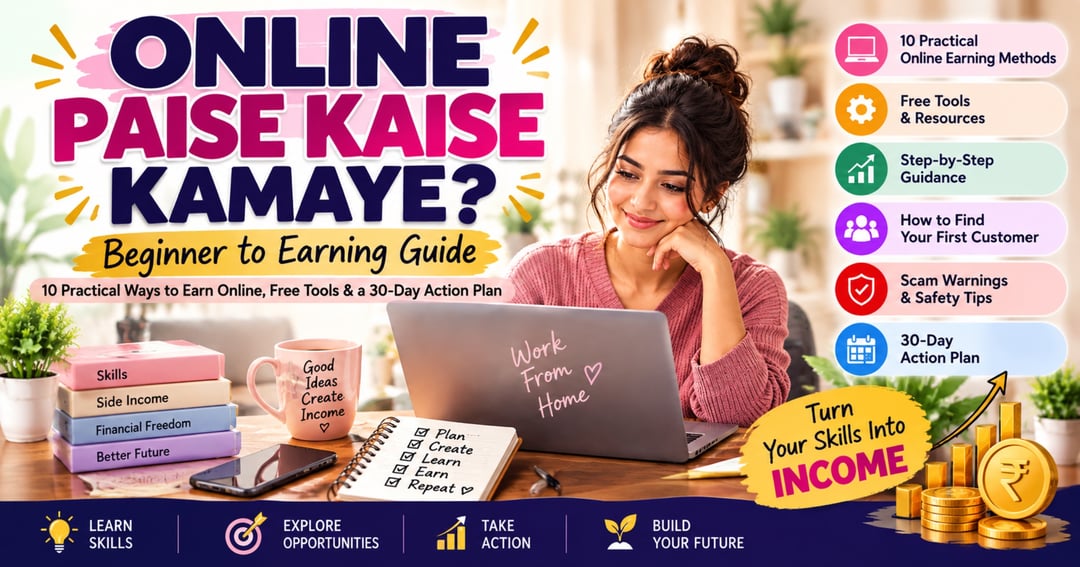 Online Paise Kaise Kamaye? — Beginner to Earning Guide
