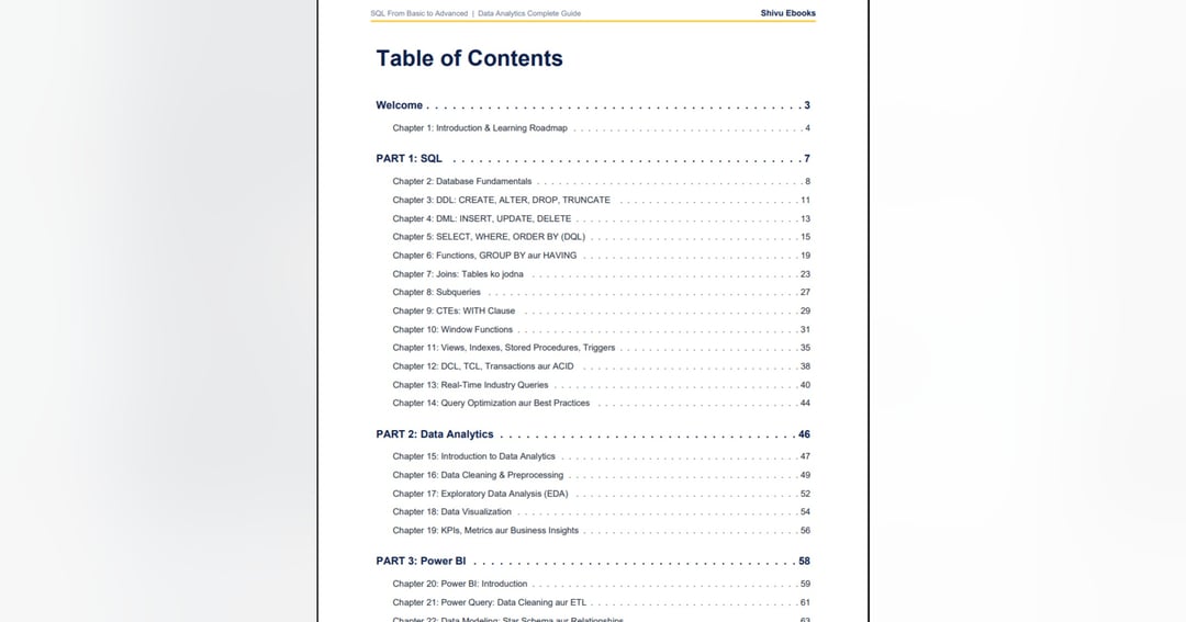 SQL From Basic to Advanced + Complete Data Analytics | Shivu Ebooks, image 2