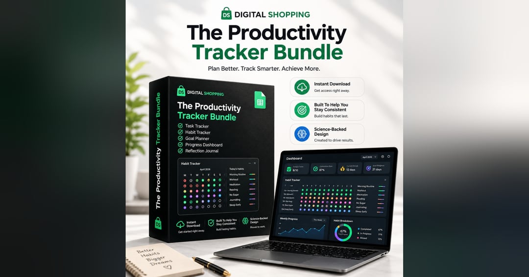 Stop Wasting Time: Get Your Ultimate Habit Tracker Bundle Today!, image 2