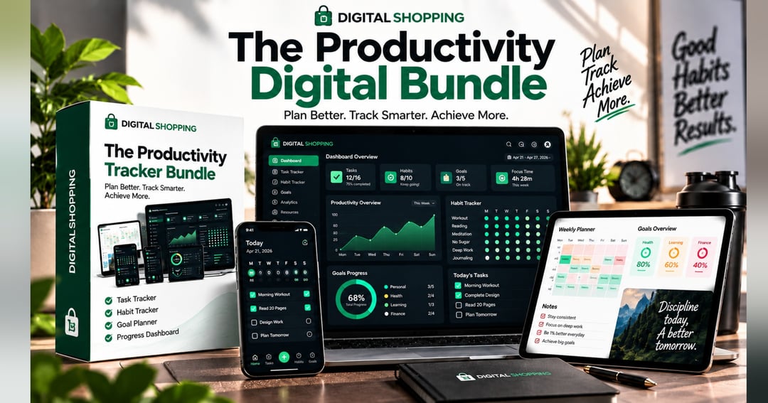 Stop Wasting Time: Get Your Ultimate Habit Tracker Bundle Today!