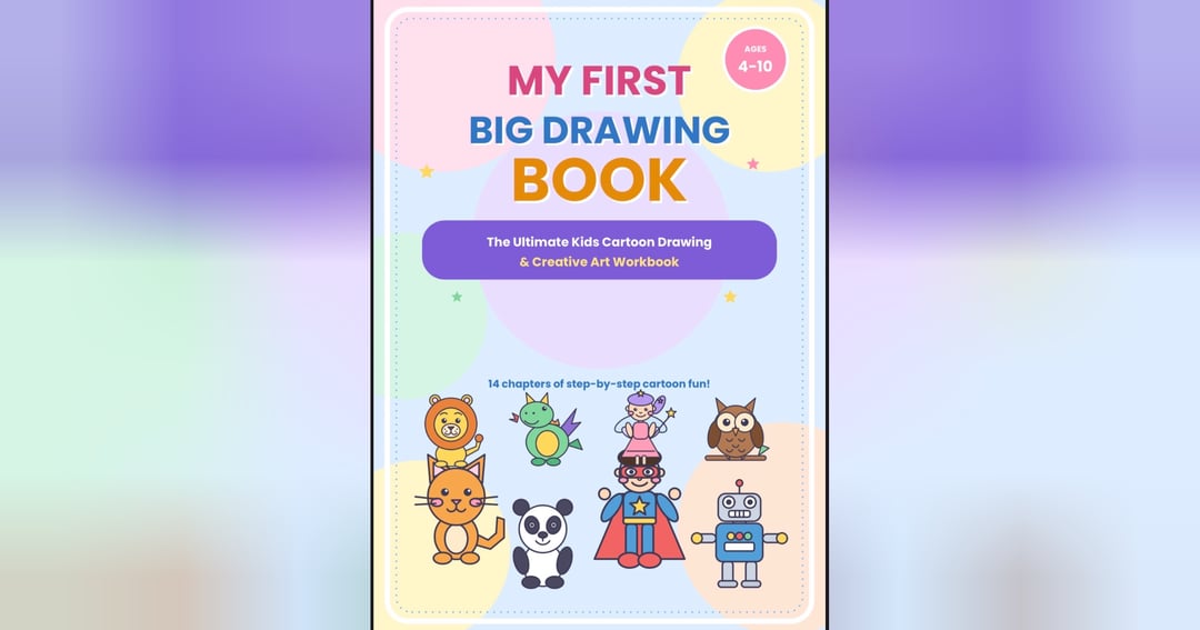 My First Big Drawing Book – The Ultimate Kids Cartoon Drawing & Creative Art Workbook, image 2